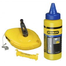 STANLEY 0-47-465 CHALK LINE + CHALK + LEVEL POWER WINDER