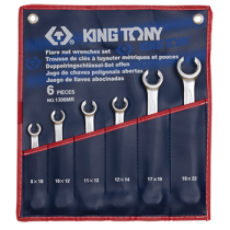 6 PC. Flare Nut Wrench Set  1306MR
