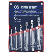 6 PC. Double Swivel End Socket Wrench Set  1A06MR