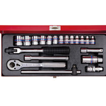 20 PC. 3/8" DR. 6PT Socket Wrench Set  3520MR02