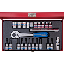 24 PC. 3/8" DR. 6PT Socket Wrench Set  3524MR