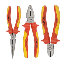 3 PC. VDE Insulated Pliers Set  40603GP